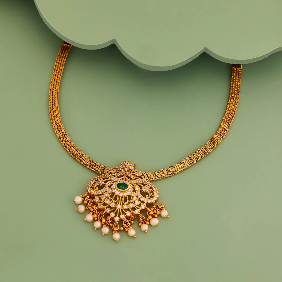 Silver Temple Necklace 157021 - Image 6
