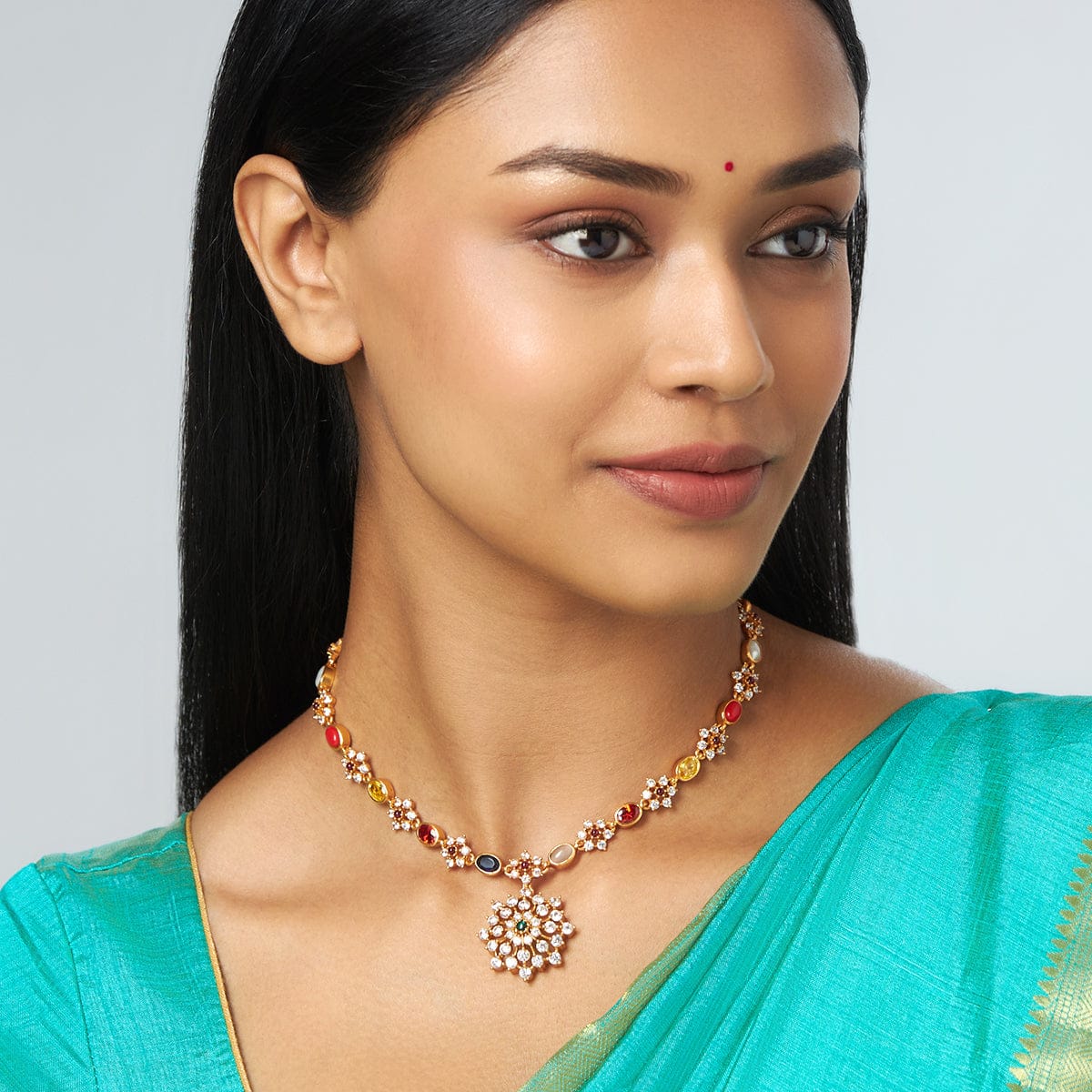 Silver Temple Necklace 158338 - Image 4