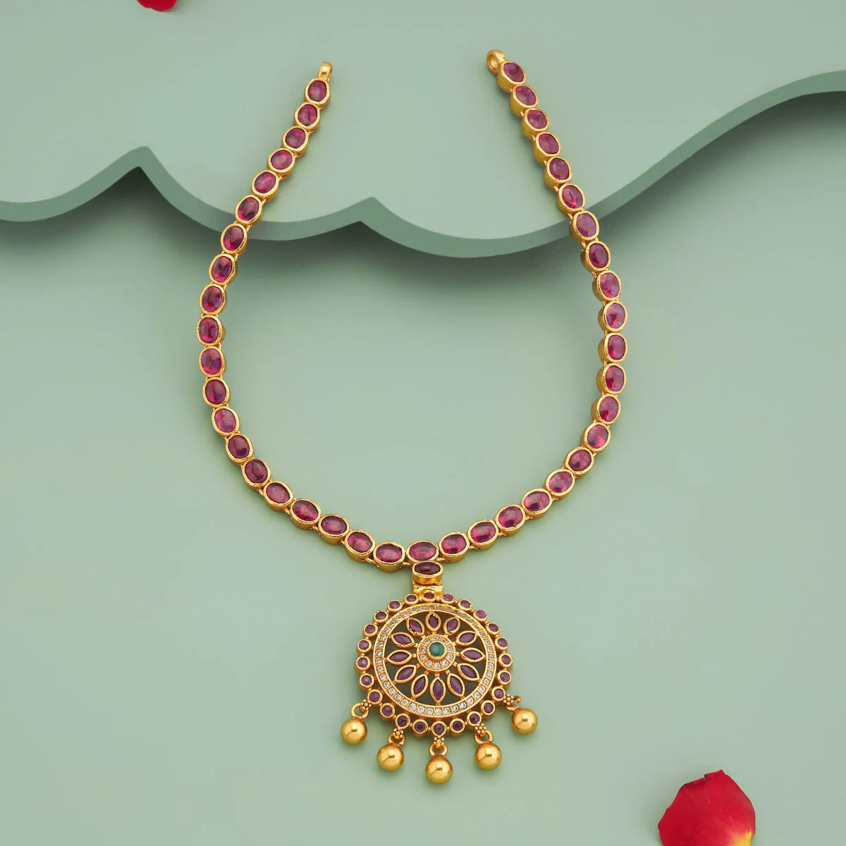 Silver Temple Necklace 180958 - Image 2