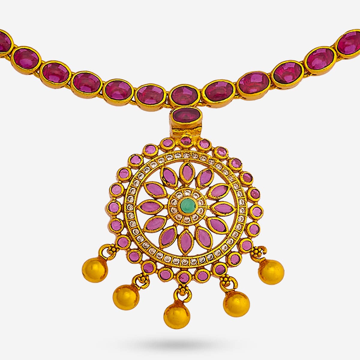 Silver Temple Necklace 180958 - Image 5