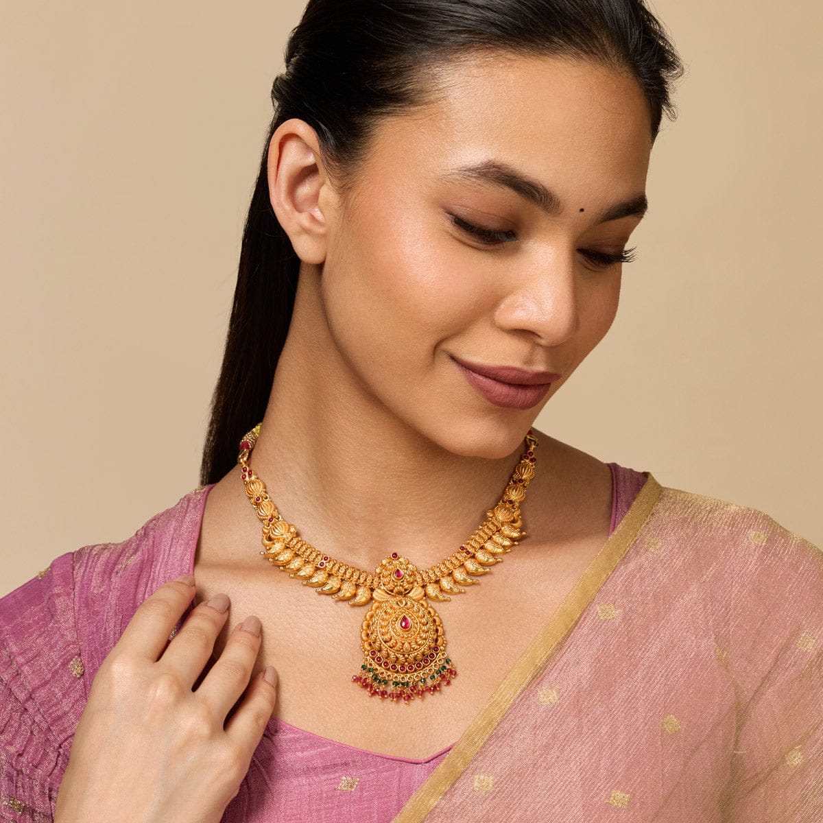 Silver Temple Necklace 182809 - Image 3