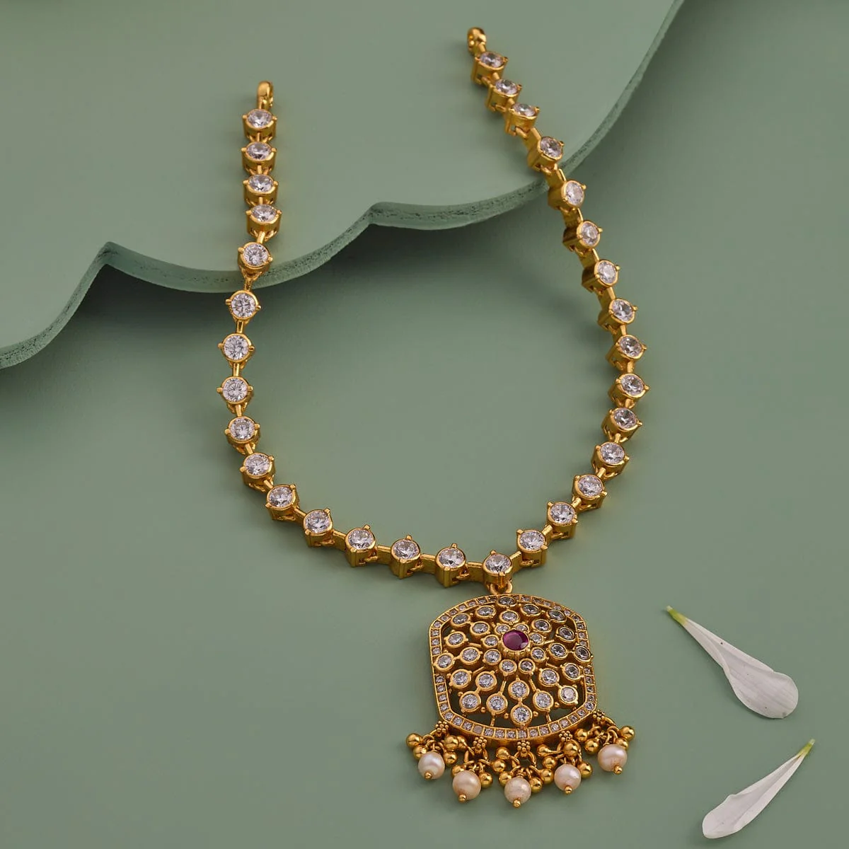 Silver Temple Necklace 186480 - Image 2