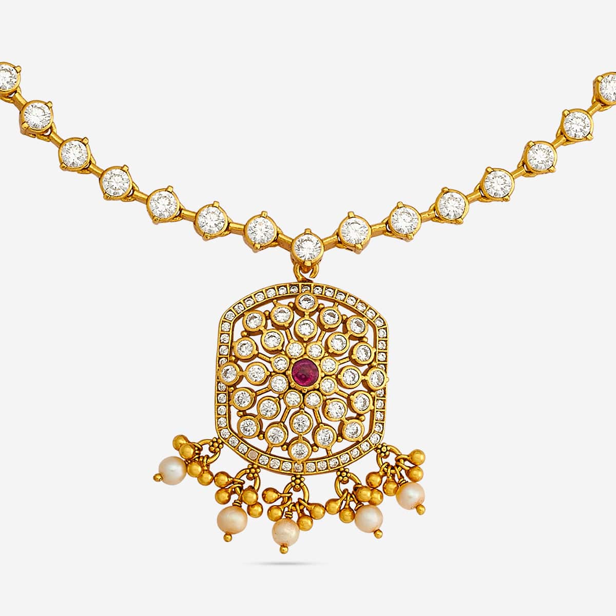 Silver Temple Necklace 186480 - Image 5