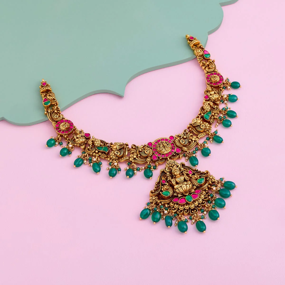 Silver Temple Necklace 188147 - Image 2