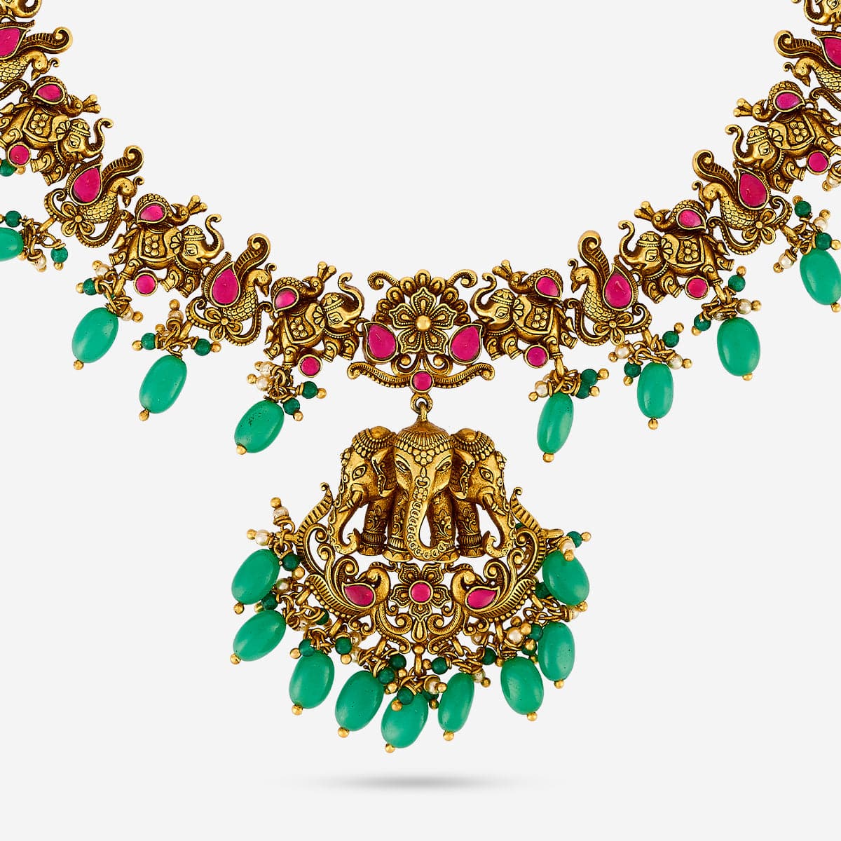 Silver Temple Necklace 188149 - Image 5