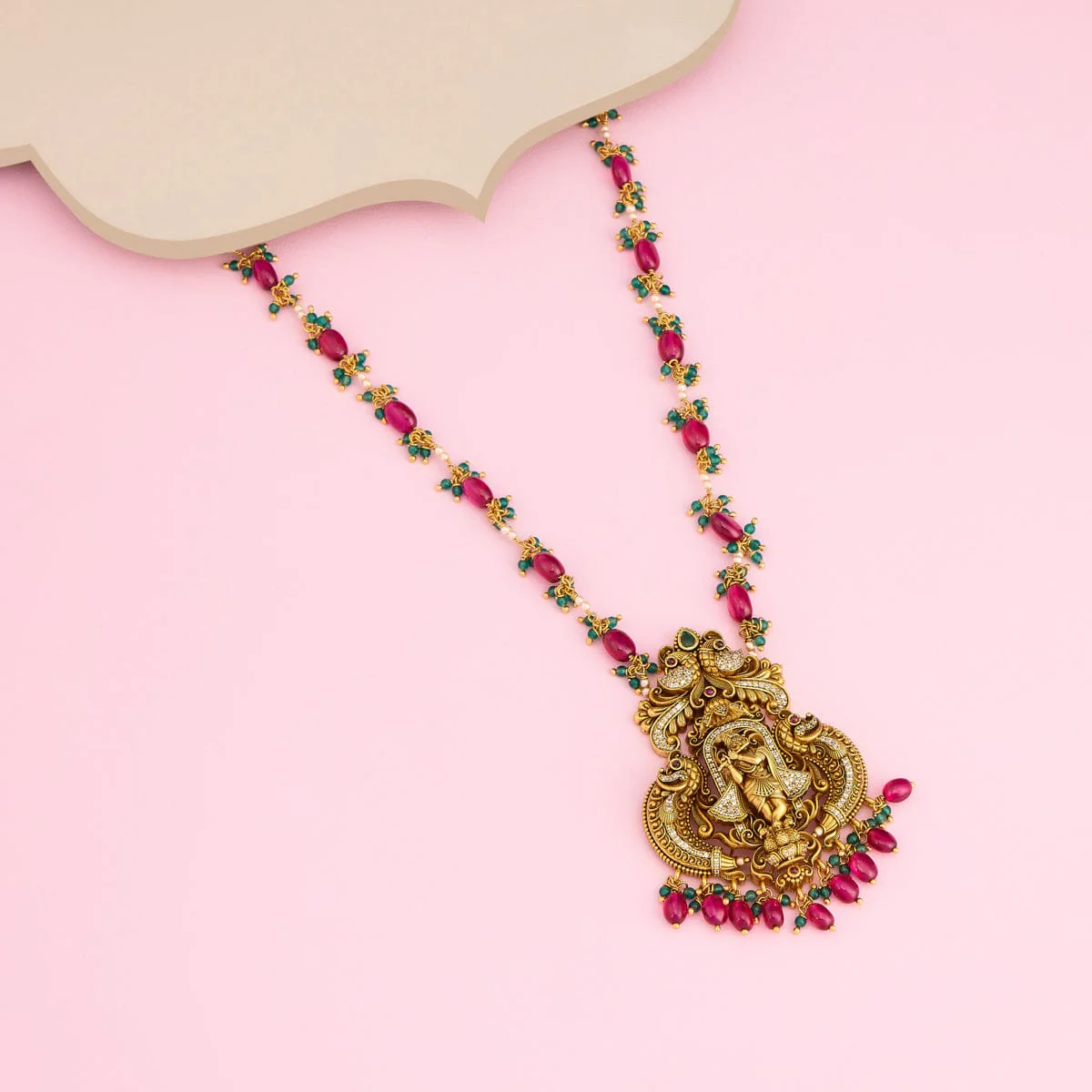 Silver Temple Necklace 188957 - Image 2