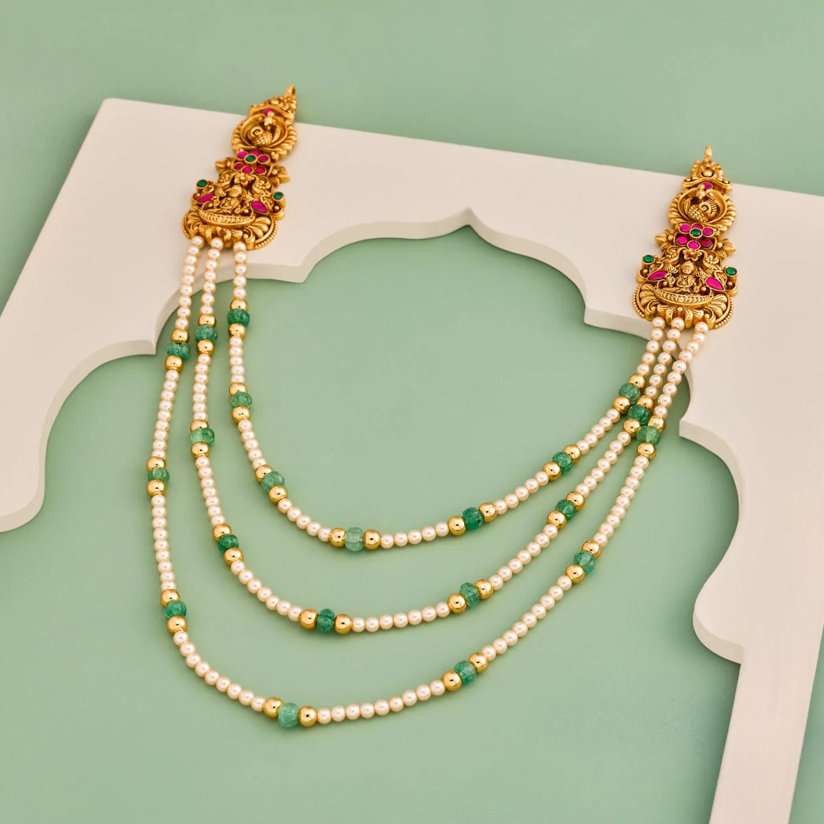 Silver Temple Necklace 190490 - Image 2