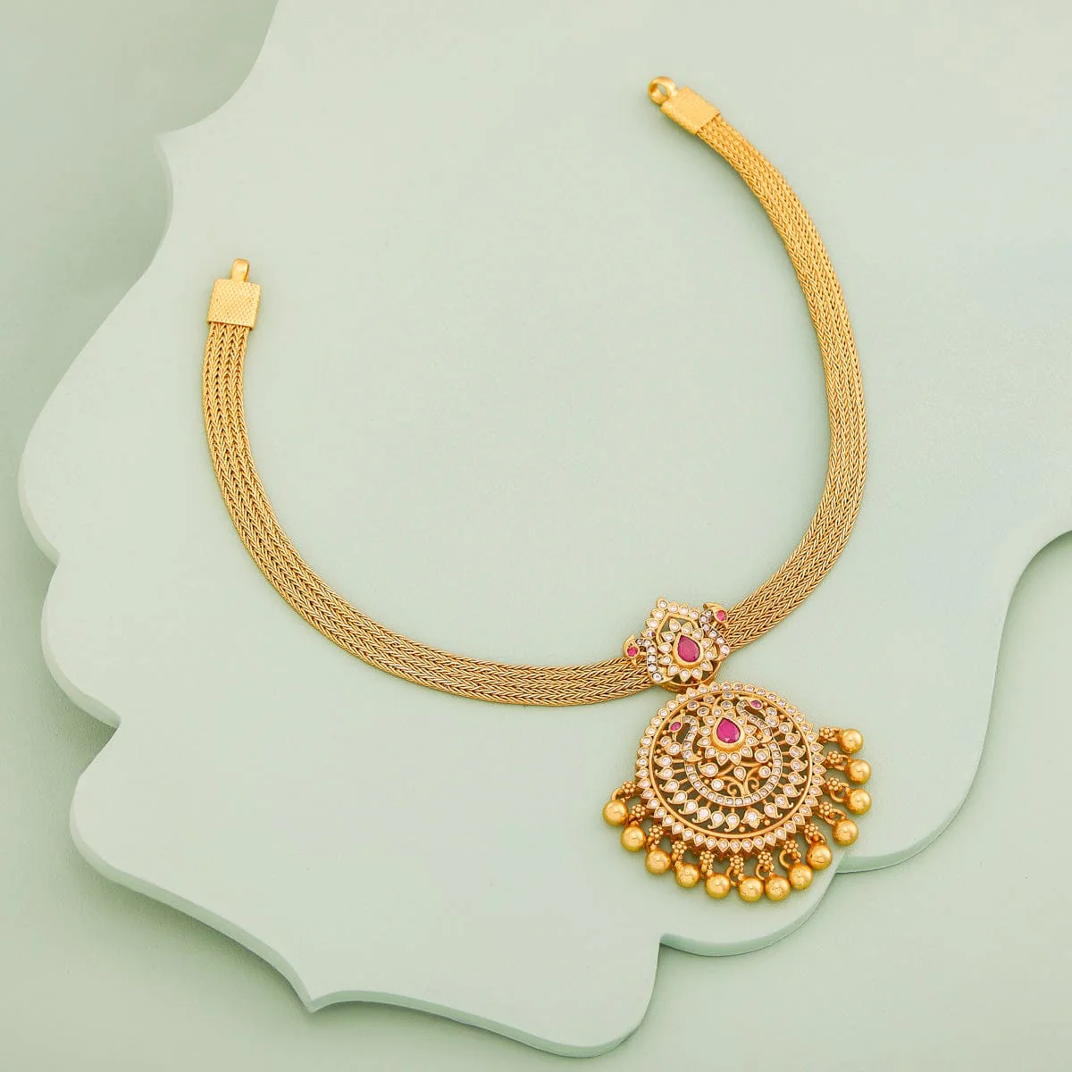 Silver Temple Necklace 190603 - Image 2