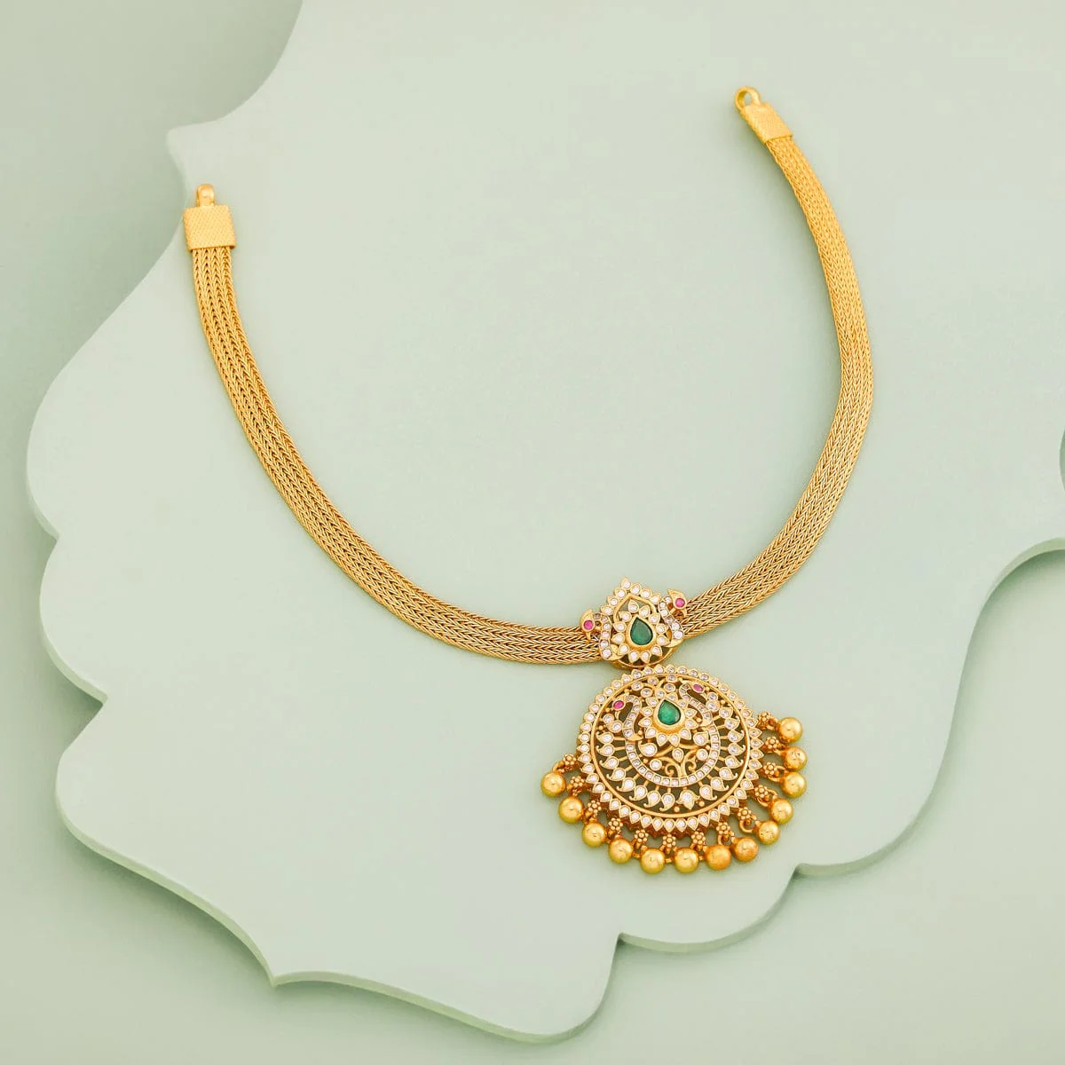 Silver Temple Necklace 190603 - Image 7