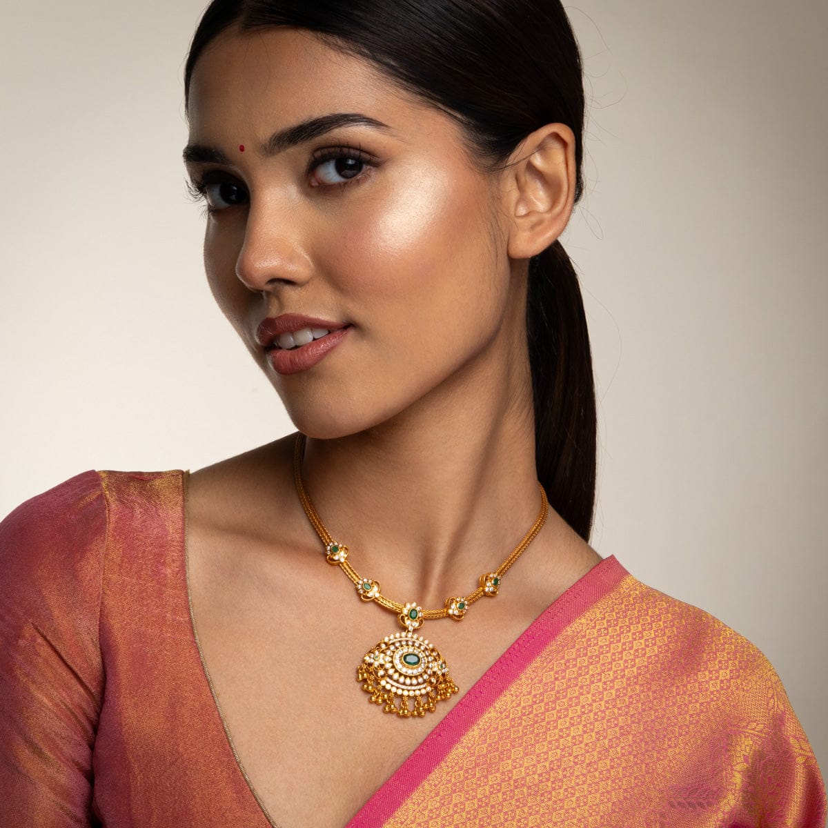 Silver Temple Necklace 190604 - Image 3