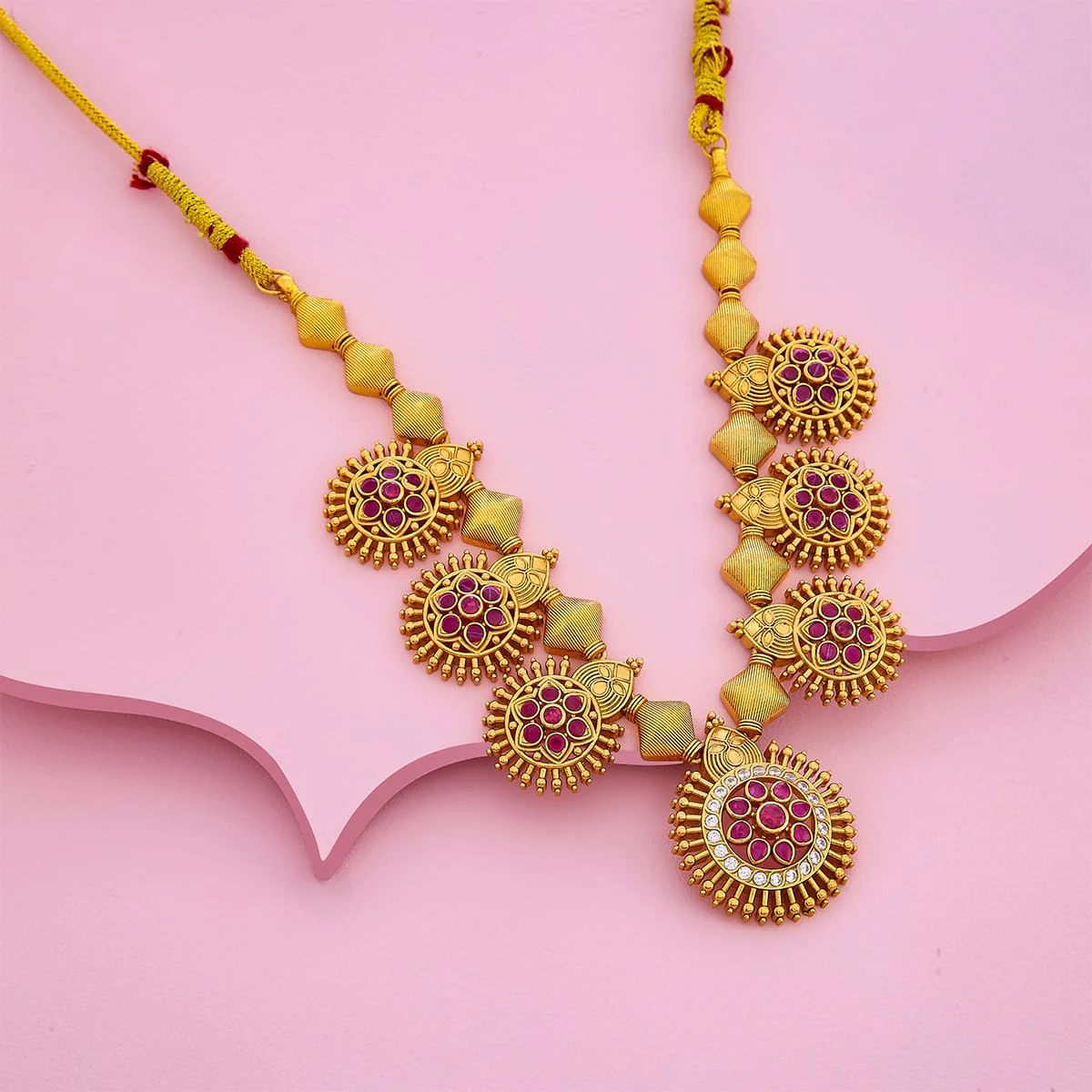 Silver Temple Necklace 190610 - Image 2