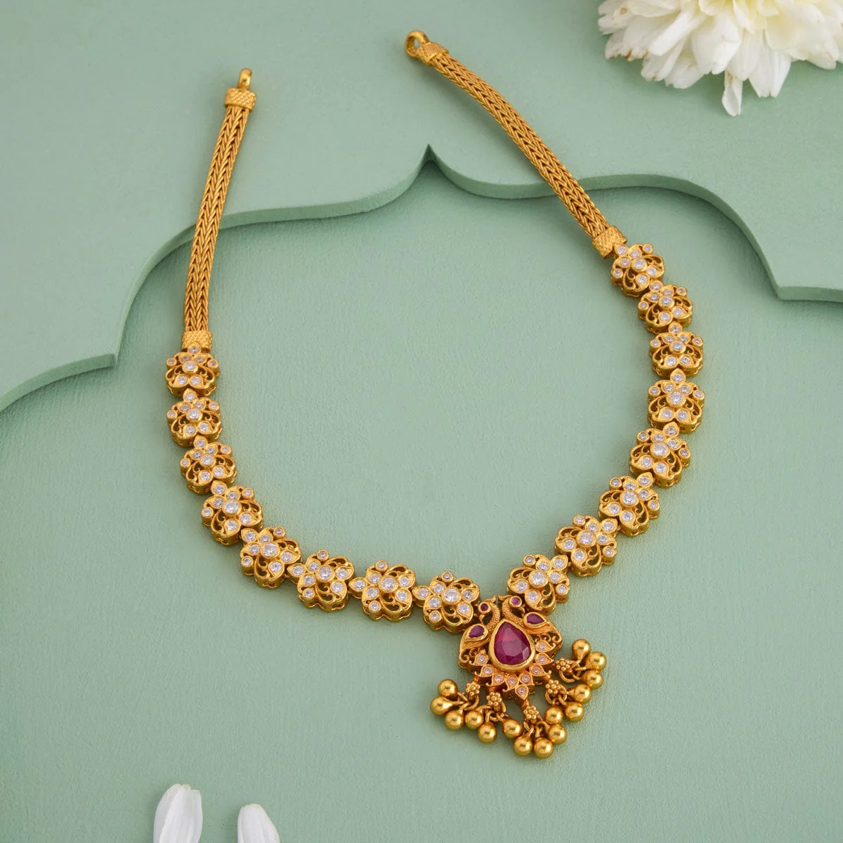 Silver Temple Necklace 190612 - Image 2