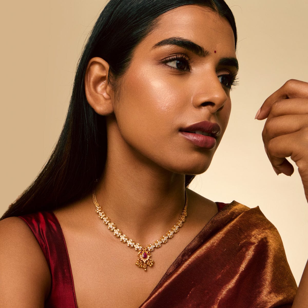 Silver Temple Necklace 190612 - Image 3