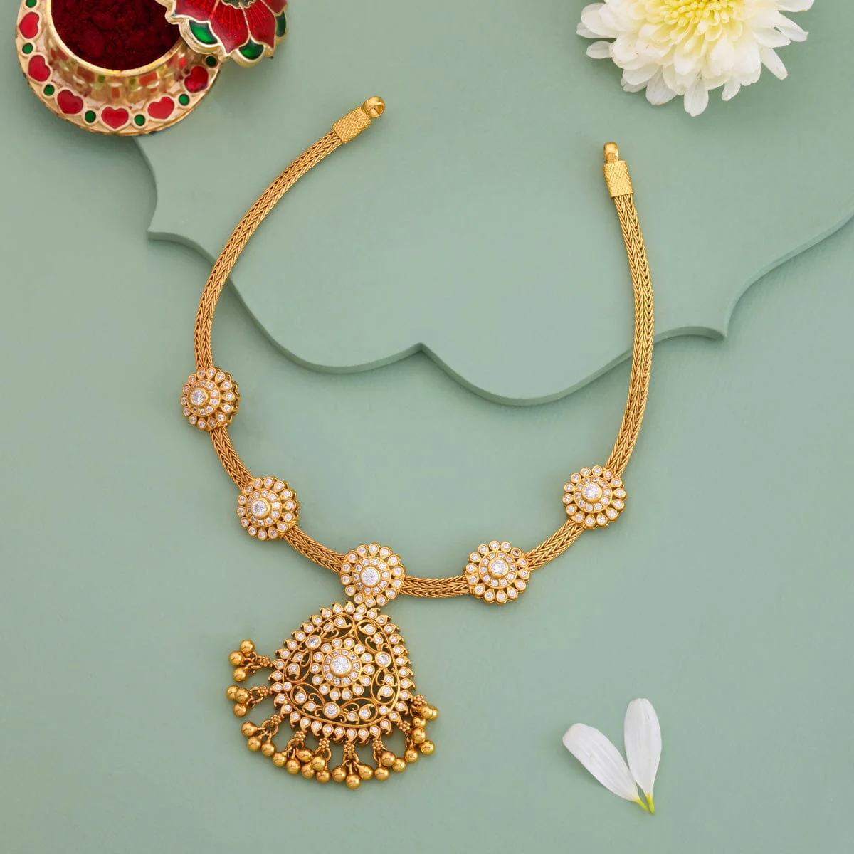 Silver Temple Necklace 190617 - Image 2