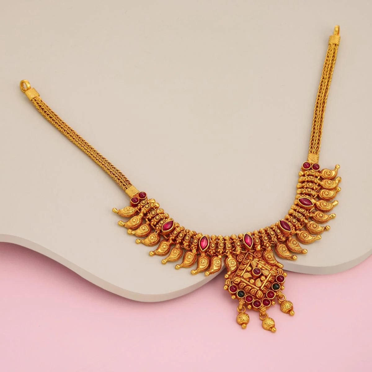 Silver Temple Necklace 190851 - Image 2