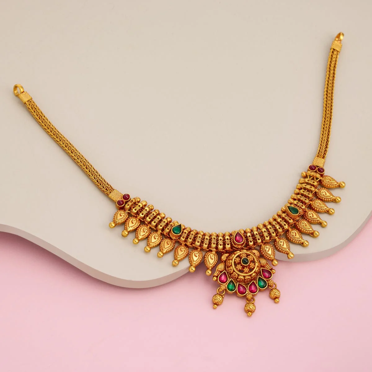 Silver Temple Necklace 190852 - Image 2