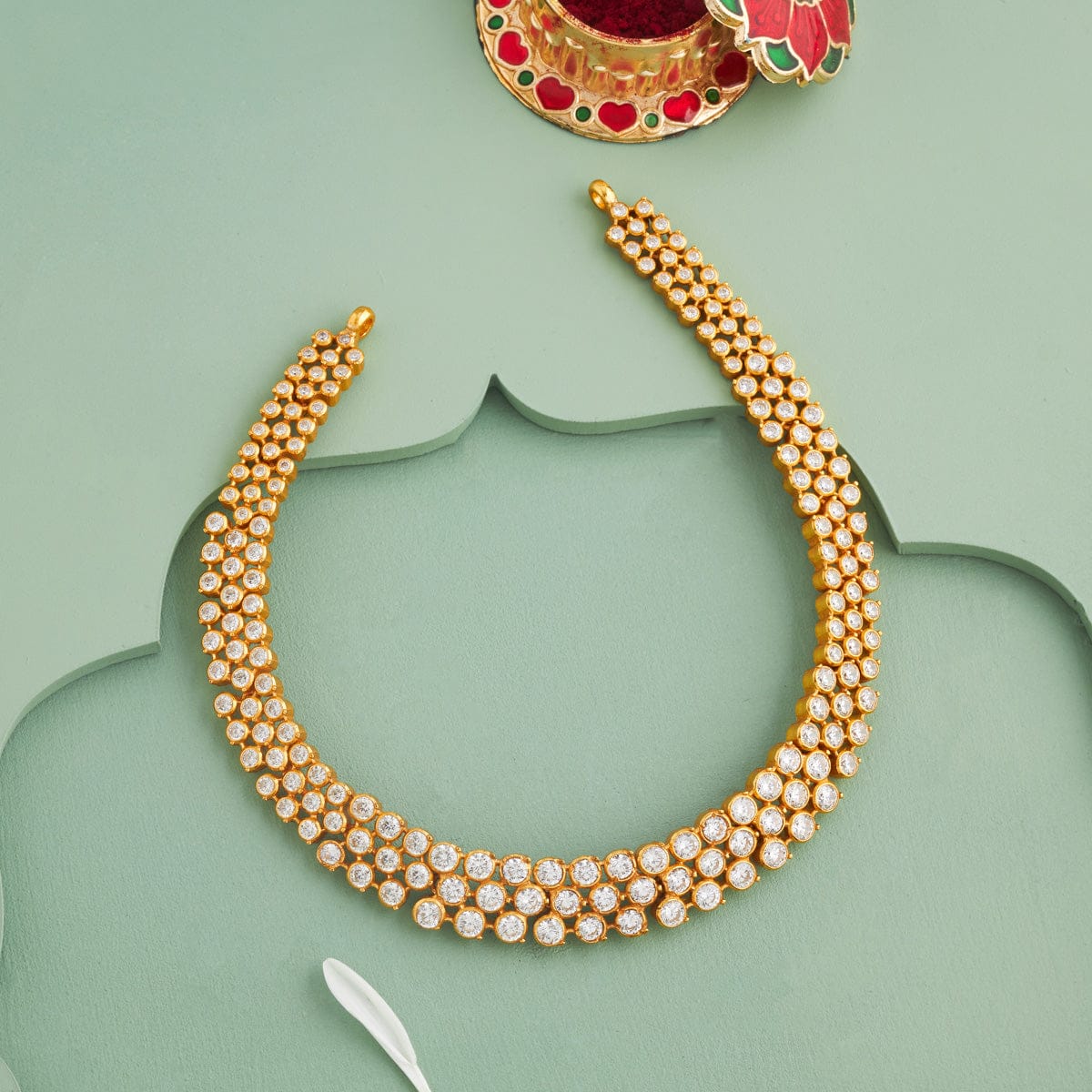 Silver Temple Necklace 190854 - Image 2