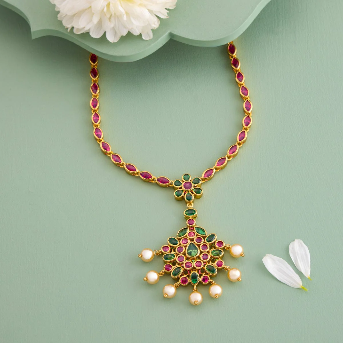 Silver Temple Necklace 191013 - Image 2