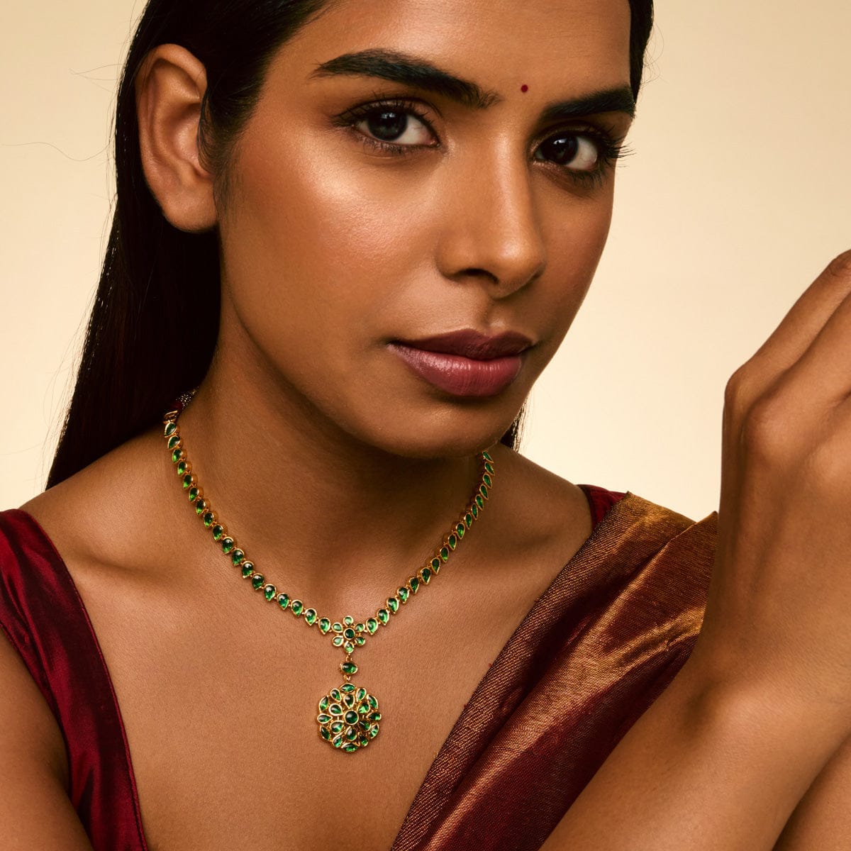 Silver Temple Necklace 191014 - Image 7
