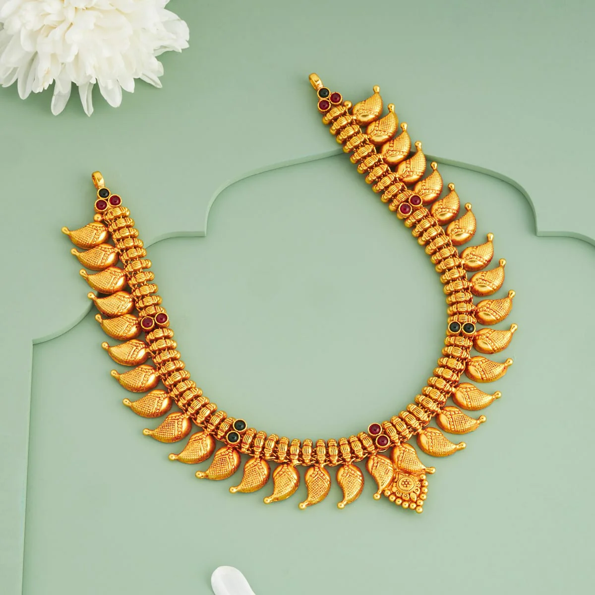 Silver Temple Necklace 191103 - Image 2