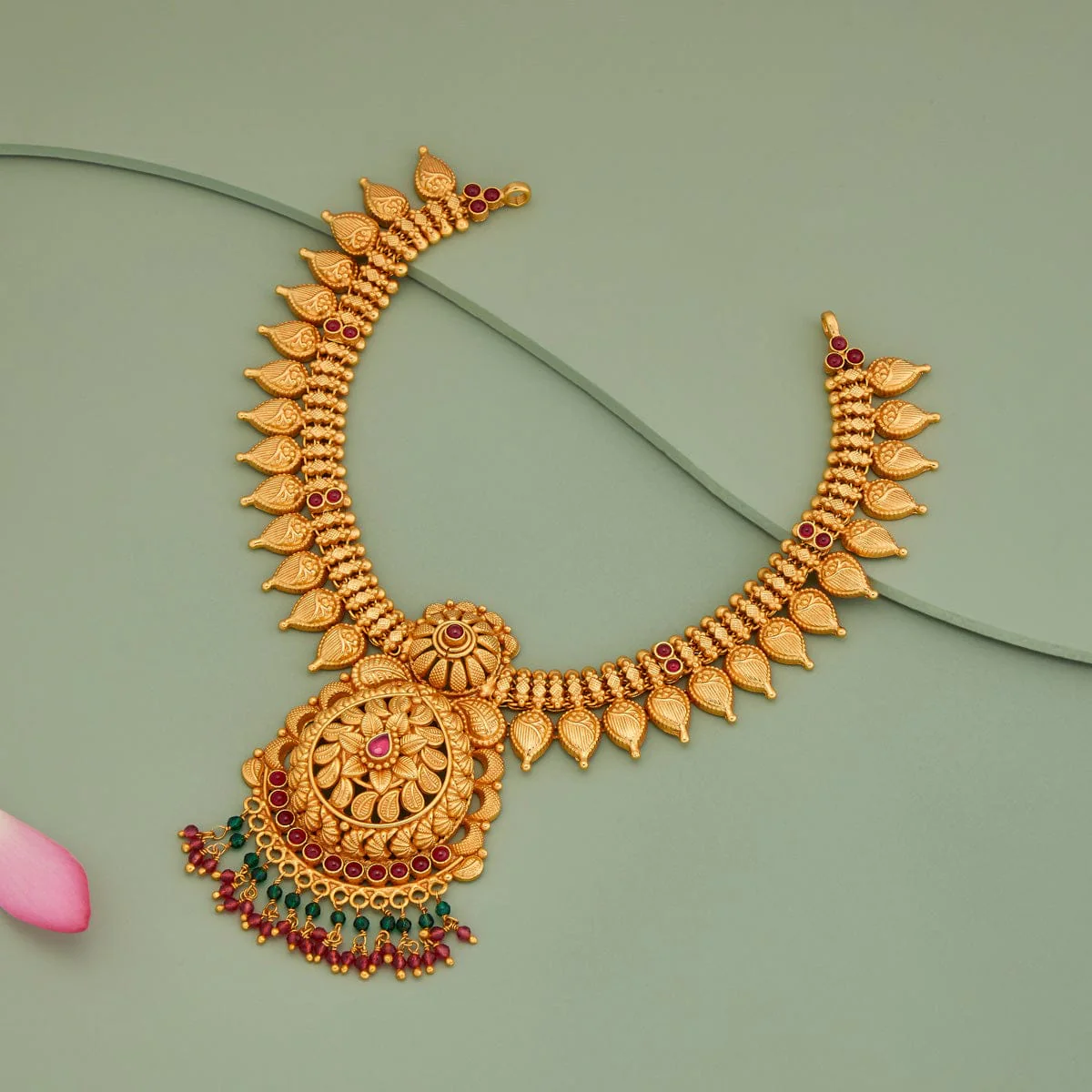 Silver Temple Necklace 191105 - Image 2