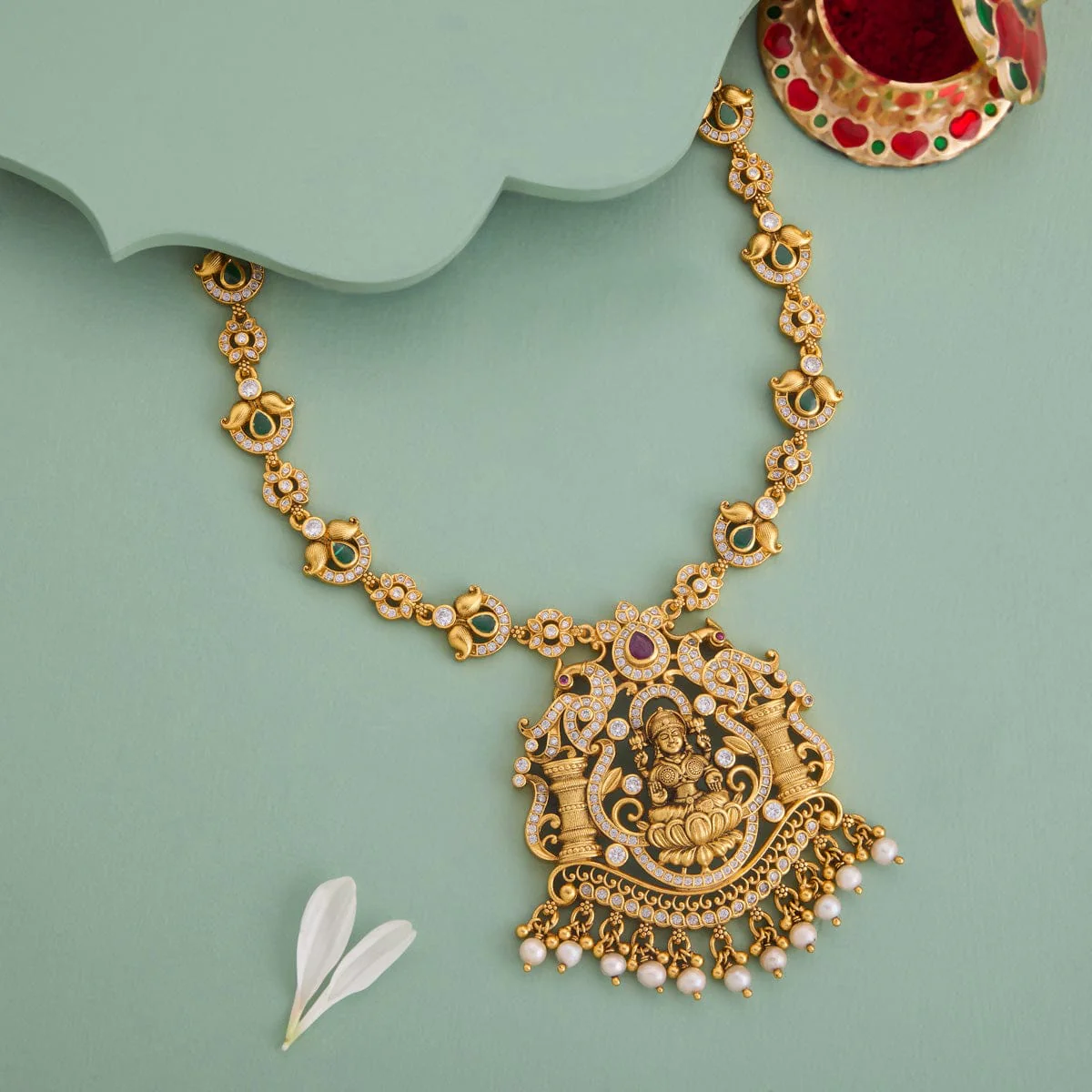 Silver Temple Necklace 191901 - Image 2