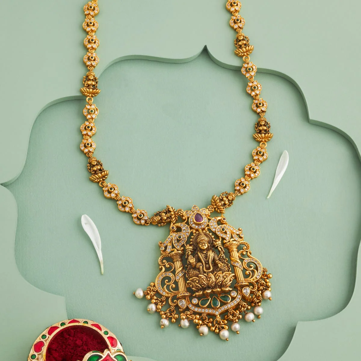 Silver Temple Necklace 191902 - Image 2