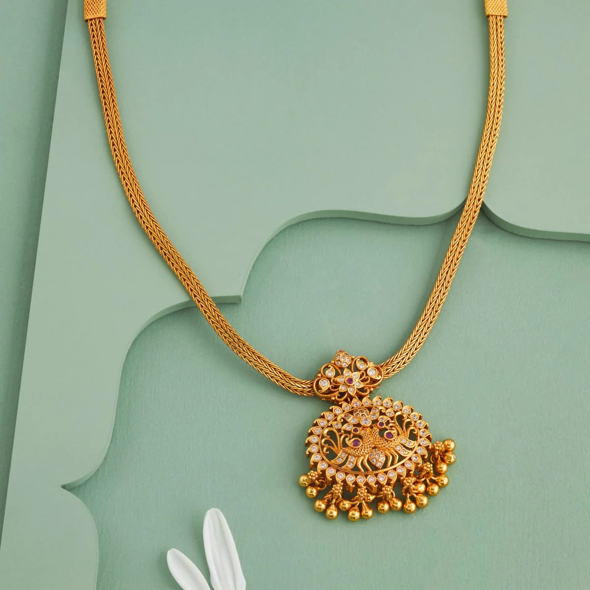 Silver Temple Necklace 193296 - Image 2