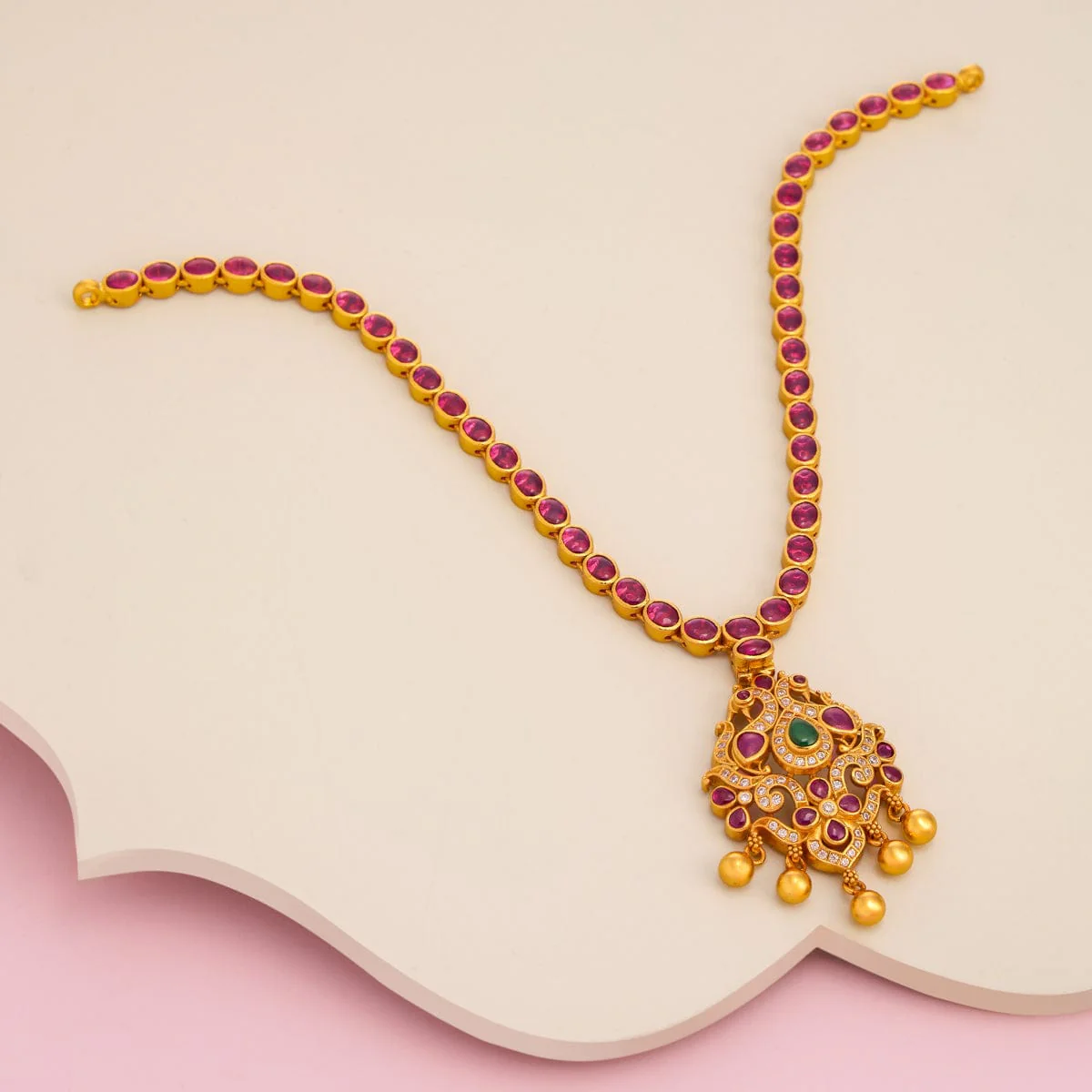 Silver Temple Necklace 193797 - Image 2