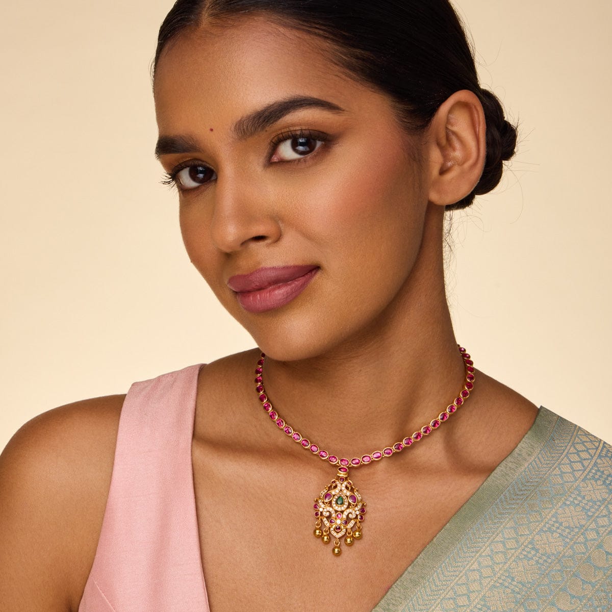 Silver Temple Necklace 193797 - Image 3