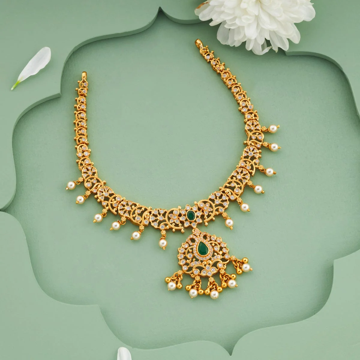 Silver Temple Necklace 197069 - Image 2