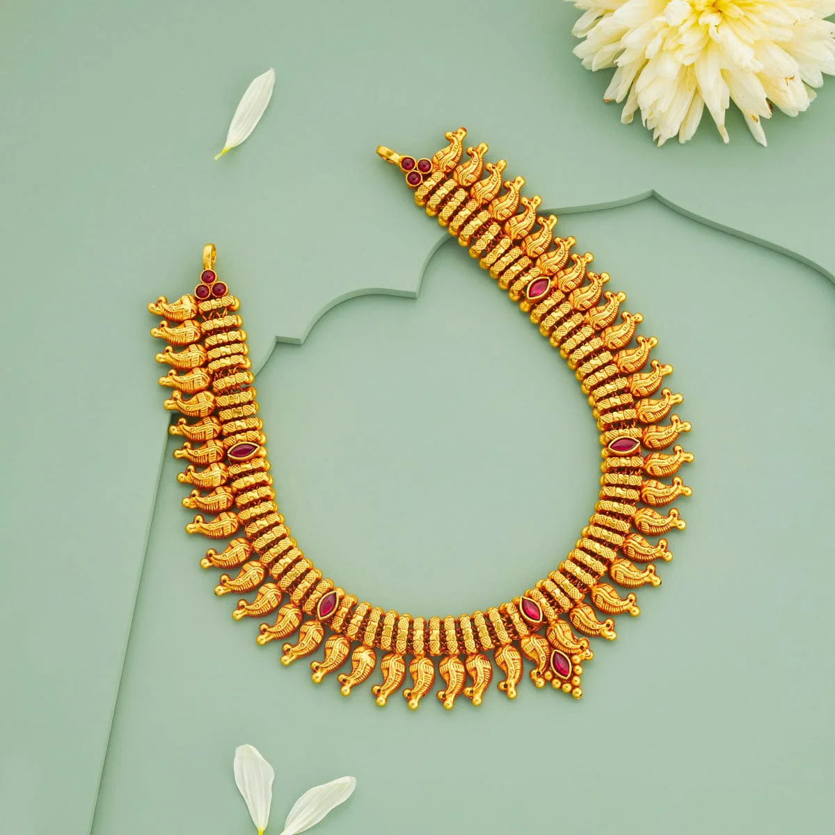 Silver Temple Necklace 197071 - Image 2