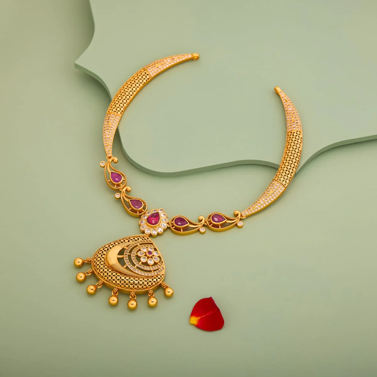 Silver Temple Necklace 198584 - Image 2