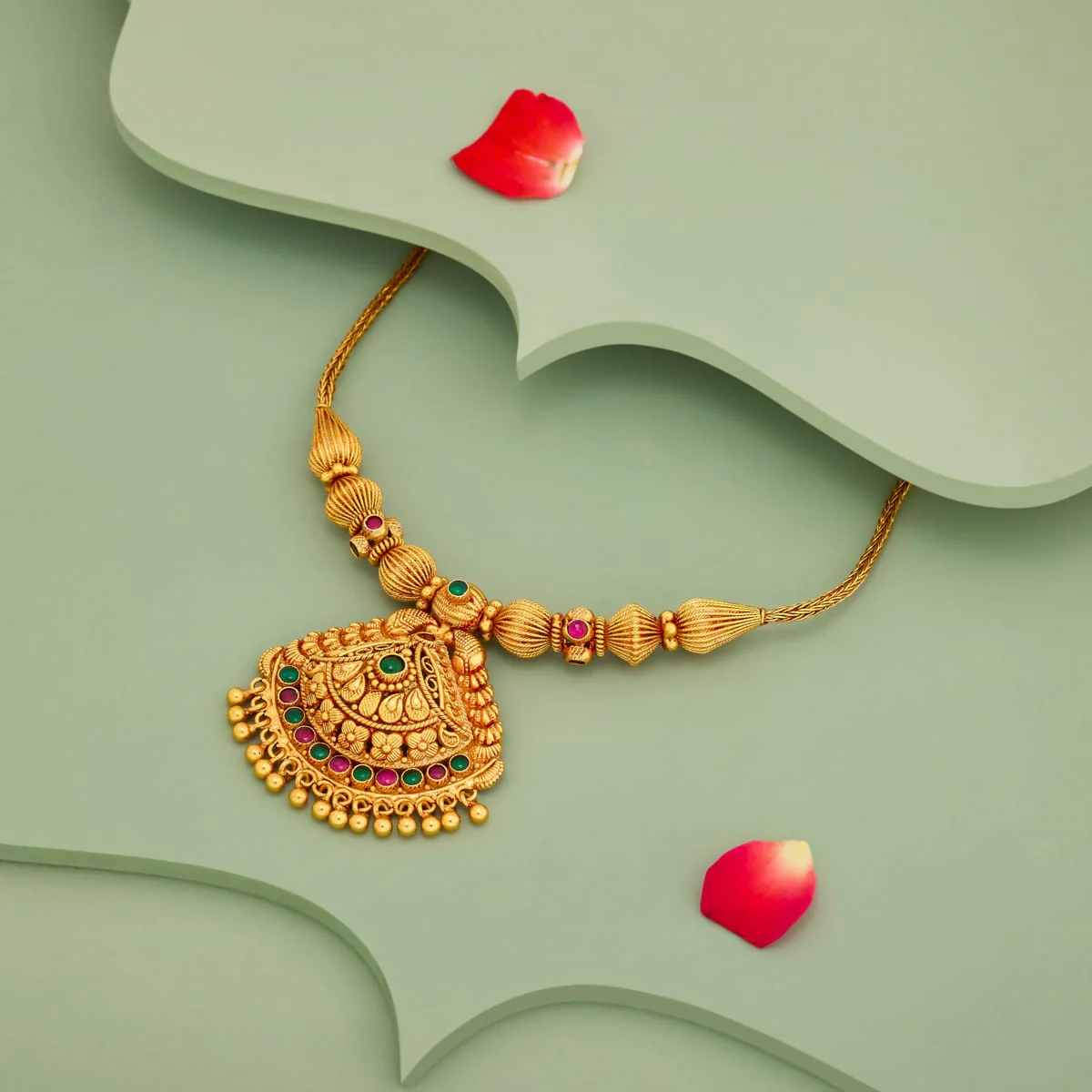 Silver Temple Necklace 199483 - Image 2
