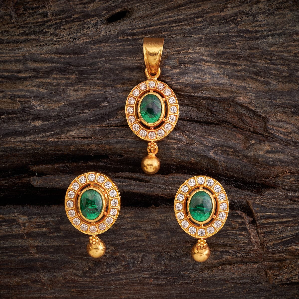 Silver Temple Pendant Earring 146970 - Image 4