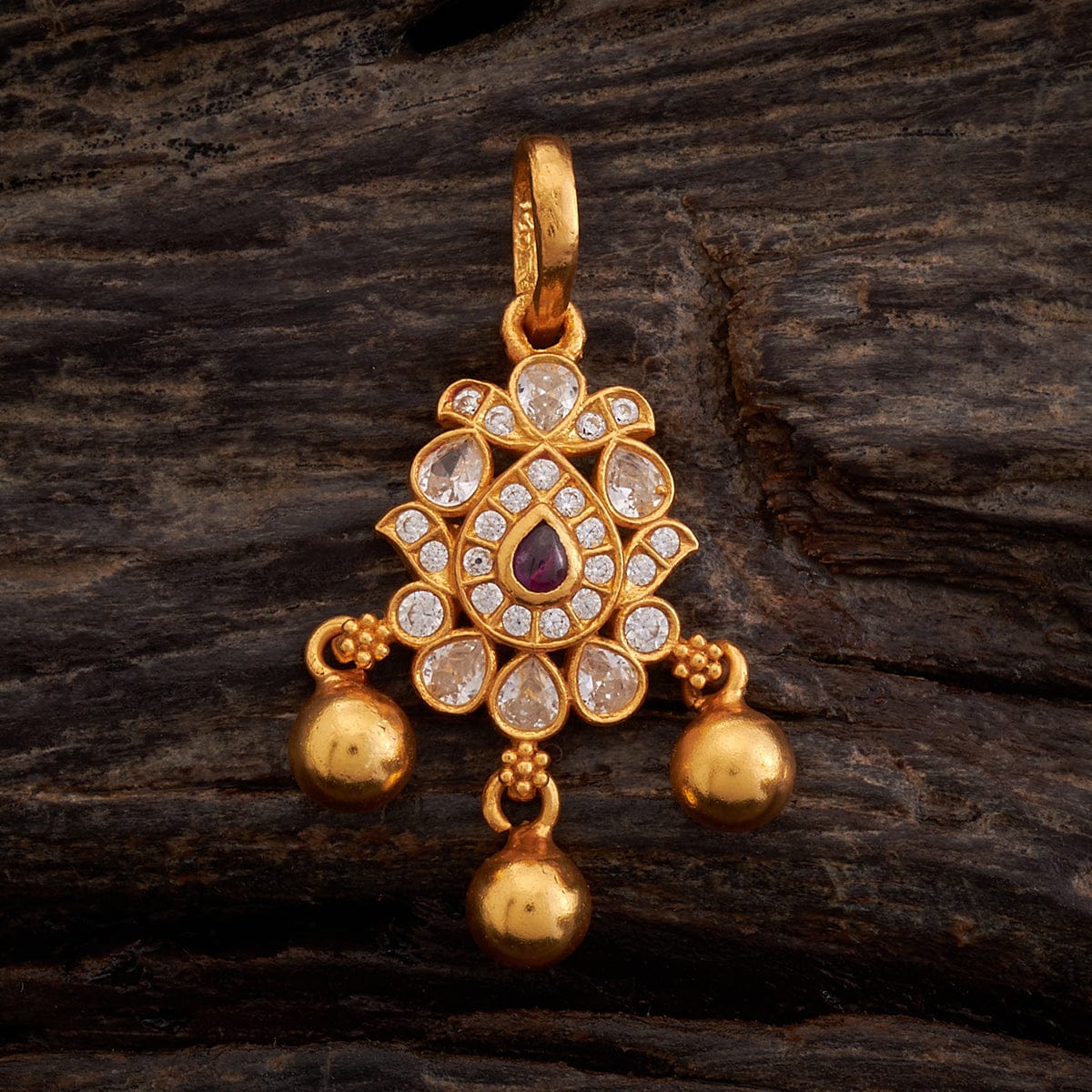 Silver Temple Pendant Earring 158344 - Image 3