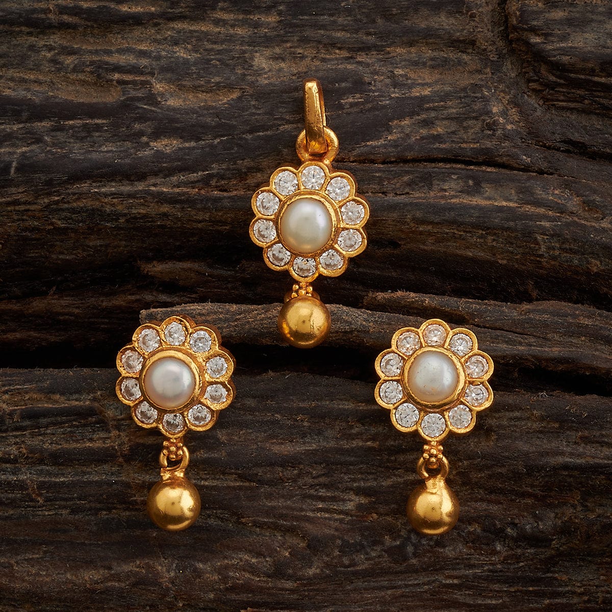 Silver Temple Pendant Earring 161850 - Image 4