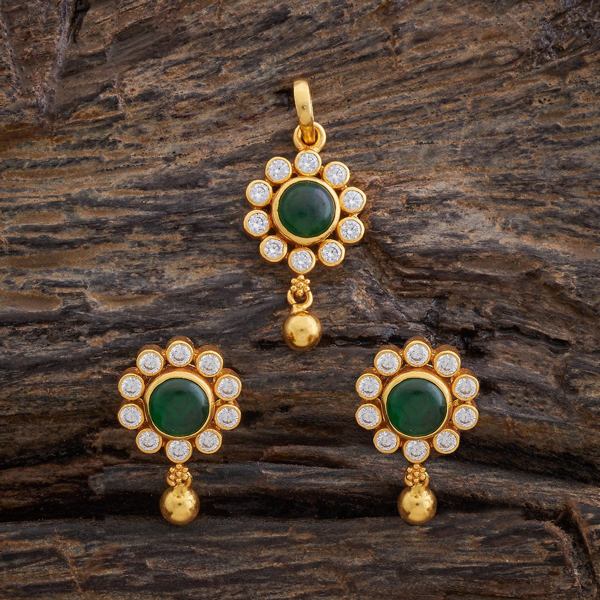 Silver Temple Pendant Earring 164253 - Image 4