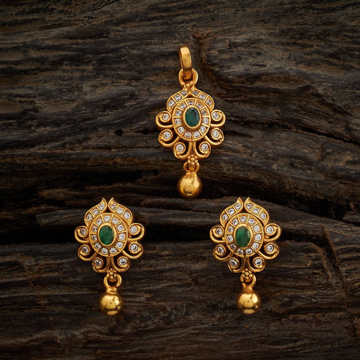 Silver Temple Pendant Earring 170616 - Image 5