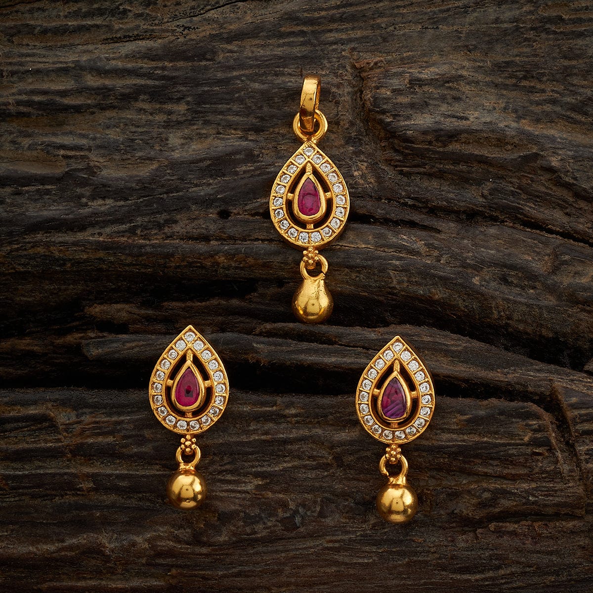 Silver Temple Pendant Earring 170617 - Image 3