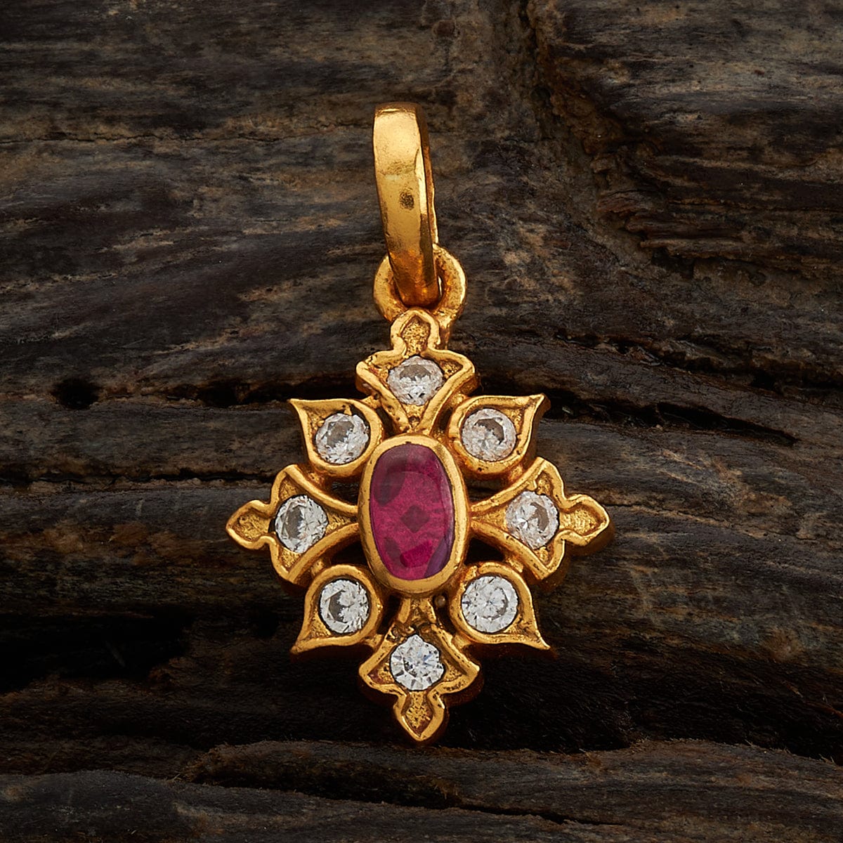 Silver Temple Pendant Earring 170619 - Image 2