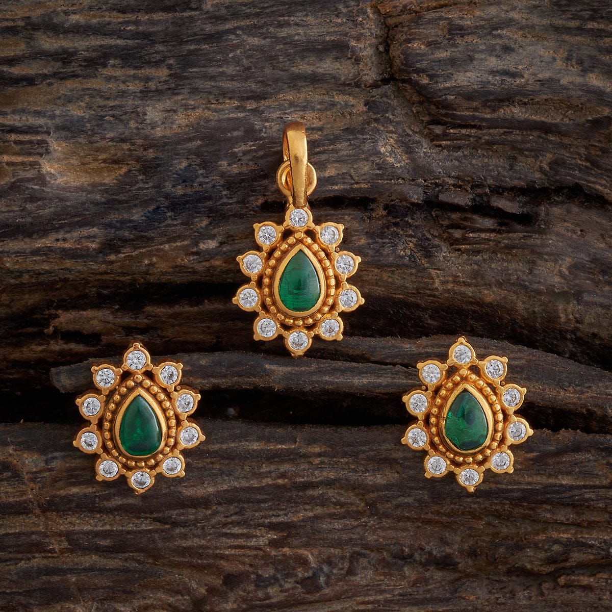 Silver Temple Pendant Earring 173391 - Image 4