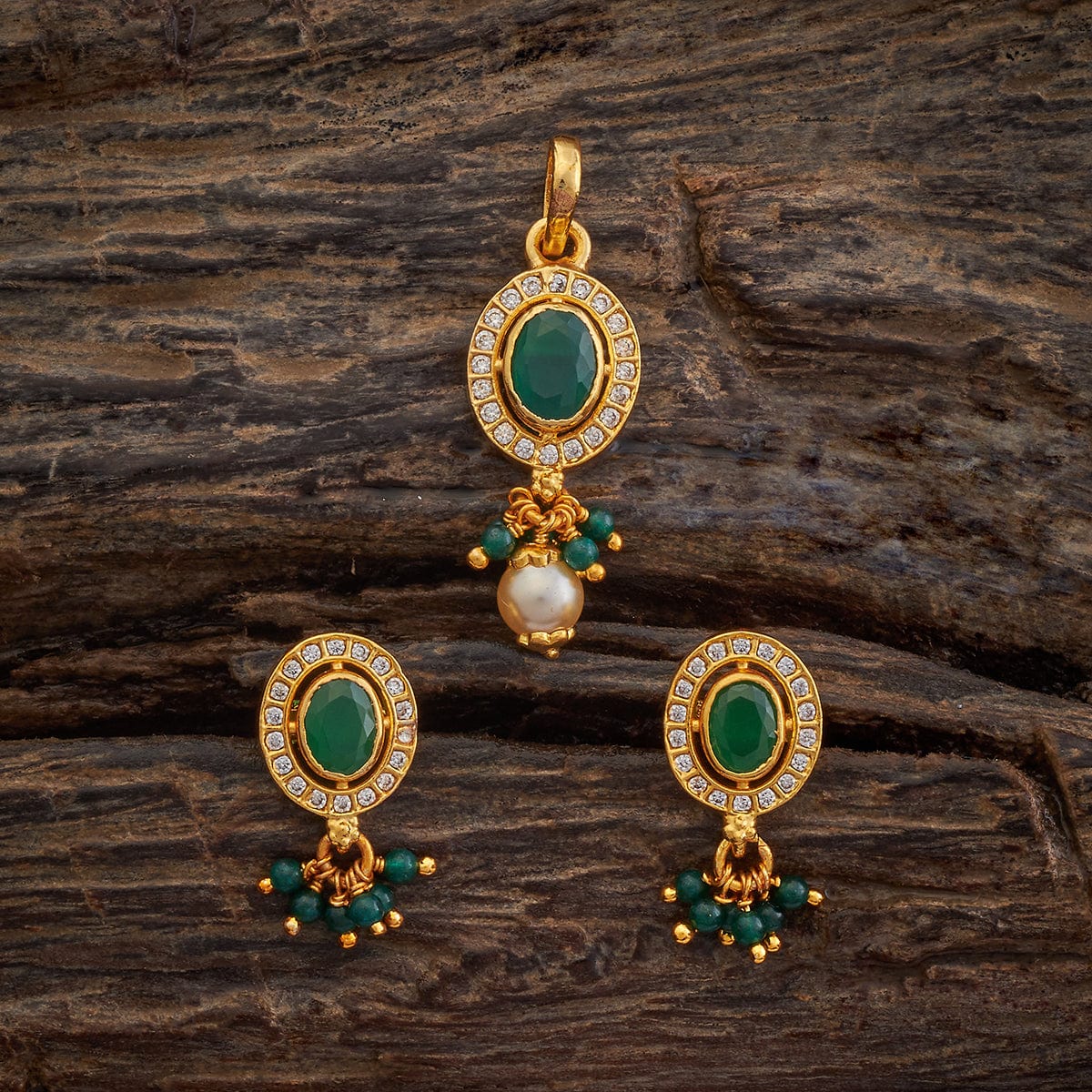 Silver Temple Pendant Earring 173486 - Image 5