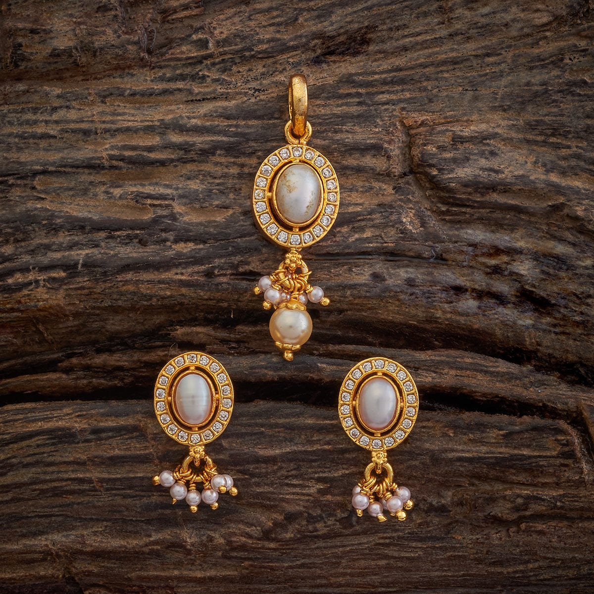 Silver Temple Pendant Earring 173486 - Image 7