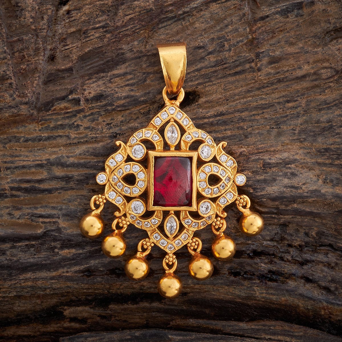 Silver Temple Pendant Earring 177365 - Image 3