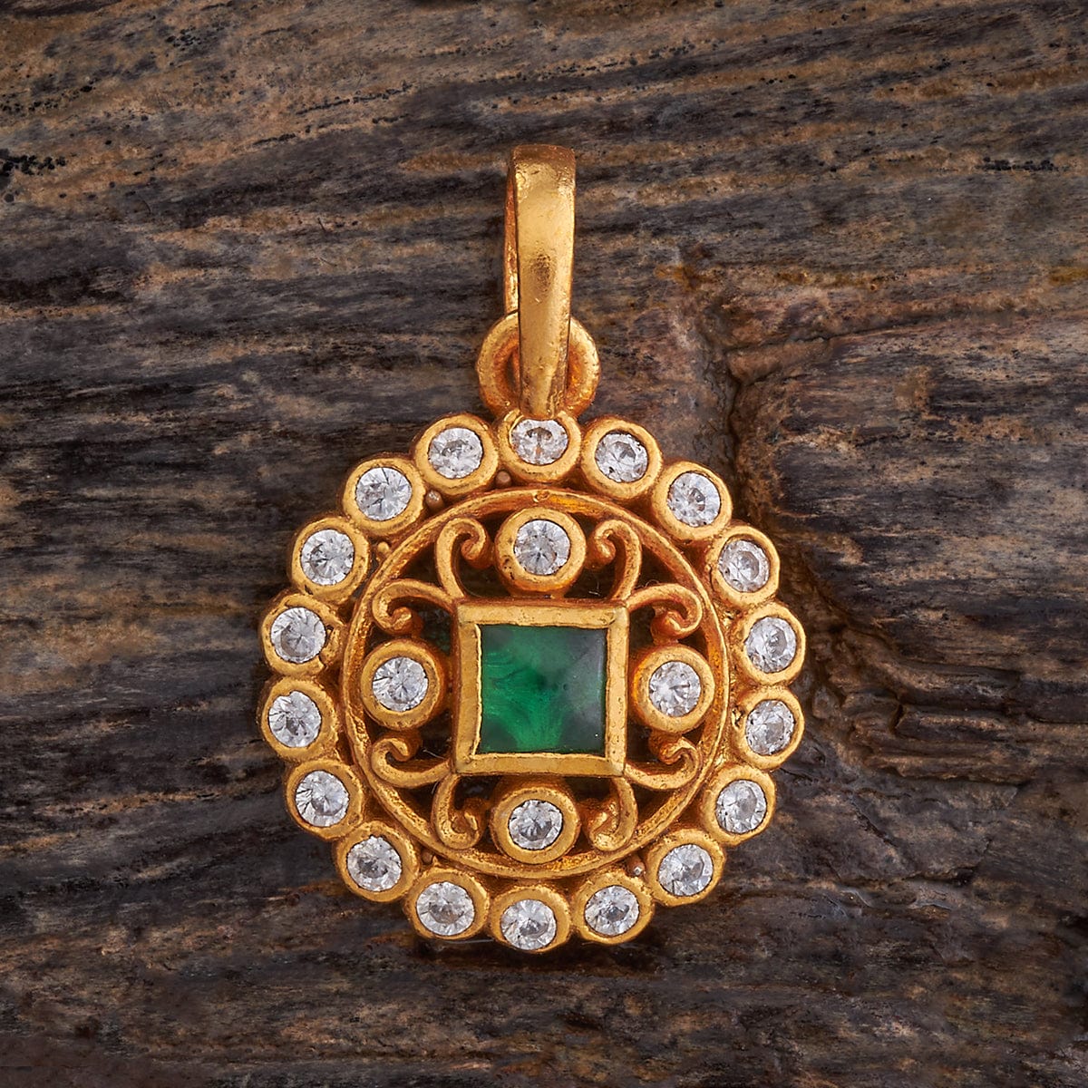 Silver Temple Pendant Earring 178099 - Image 3