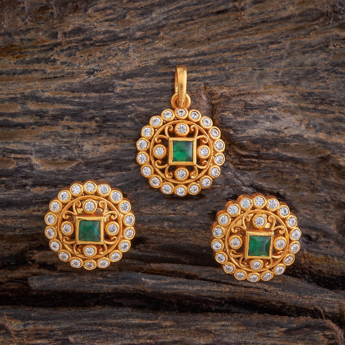 Silver Temple Pendant Earring 178099 - Image 6