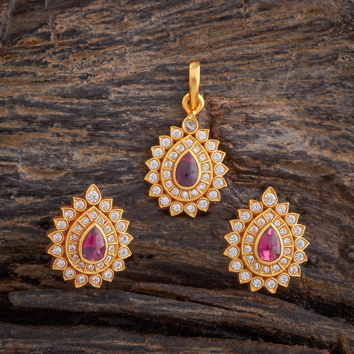 Silver Temple Pendant Earring 178133 - Image 4