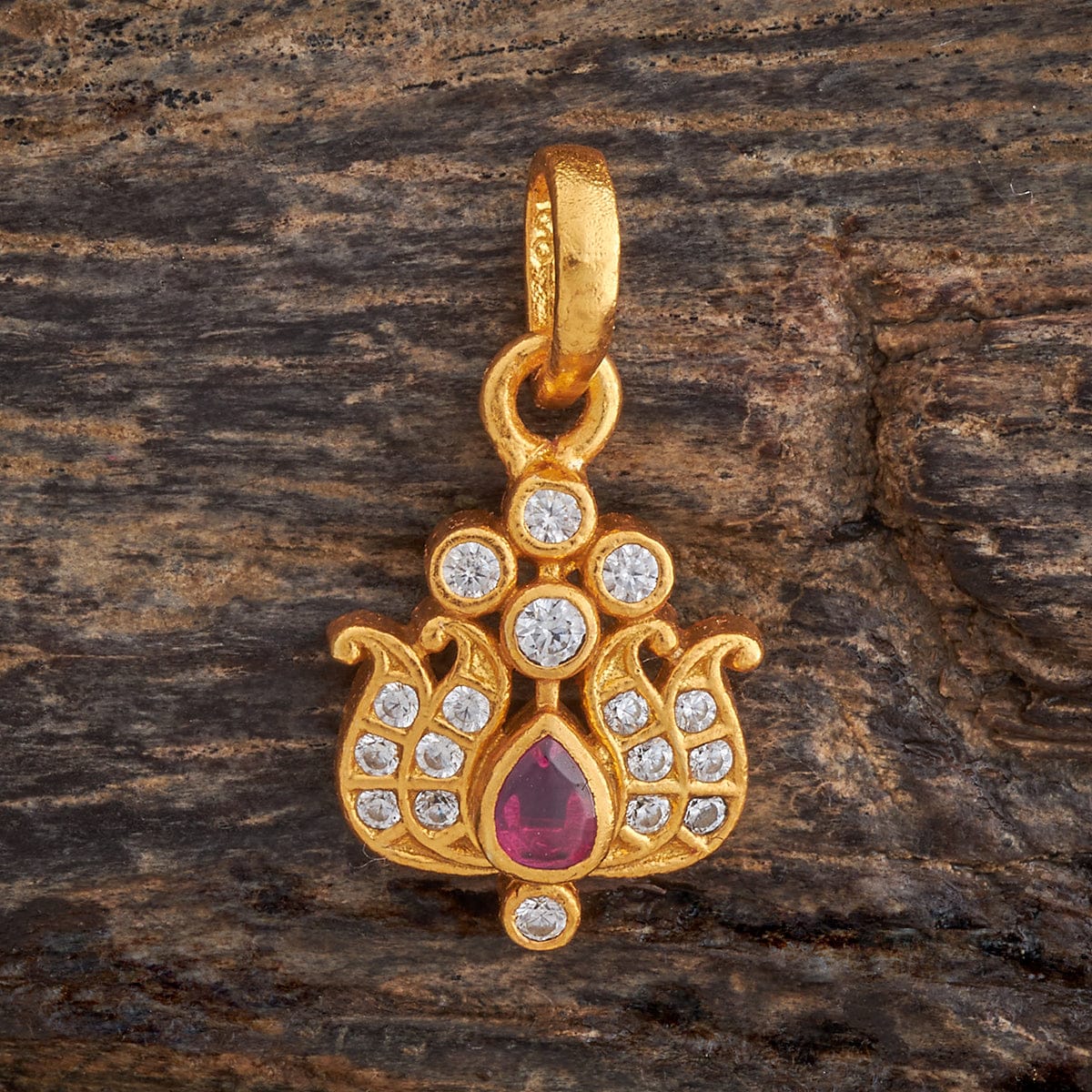 Silver Temple Pendant Earring 178135 - Image 2