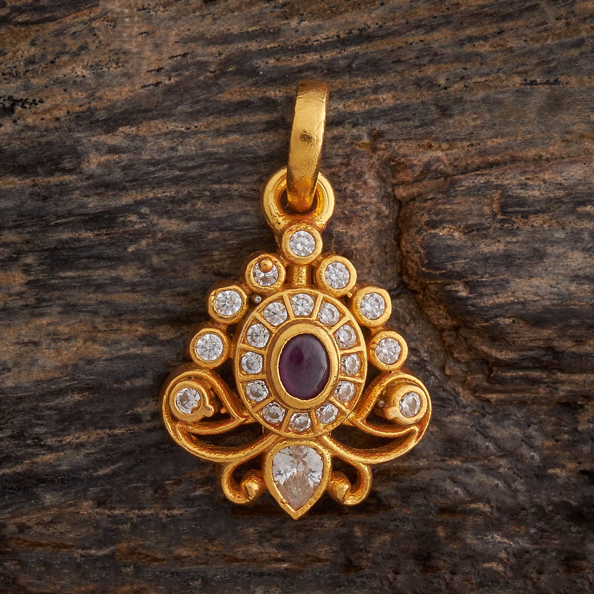 Silver Temple Pendant Earring 178137 - Image 3